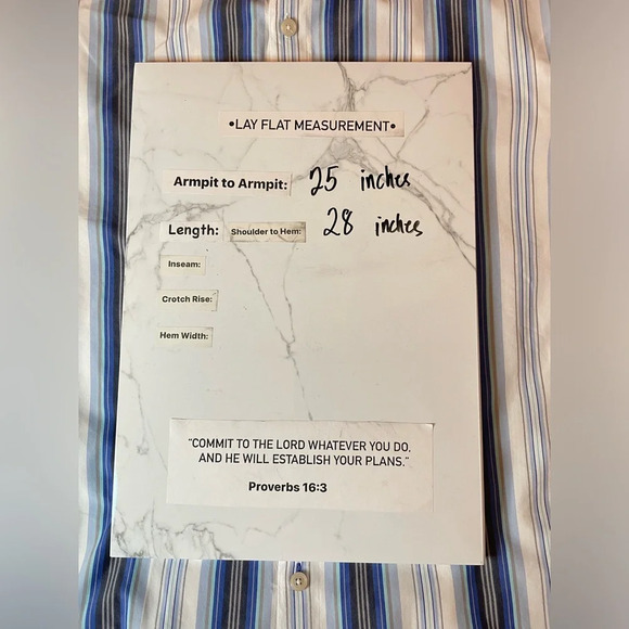 Tommy Bahama Button Down Long Sleeve Shirt Silk Cotton Blue Stripes Men Size XL - Picture 8 of 8